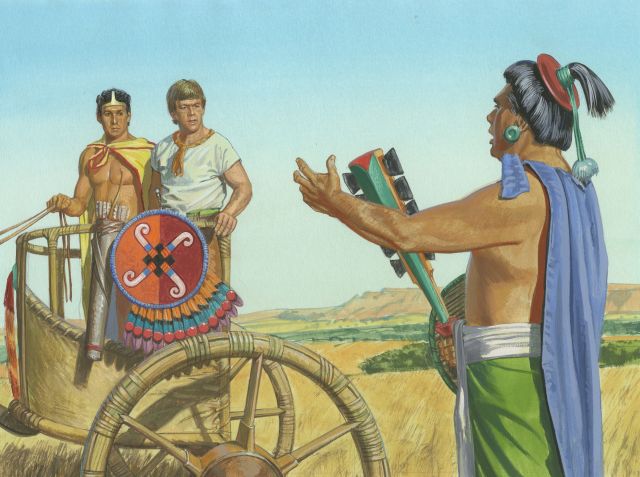 Una ilustración en pintura a color de