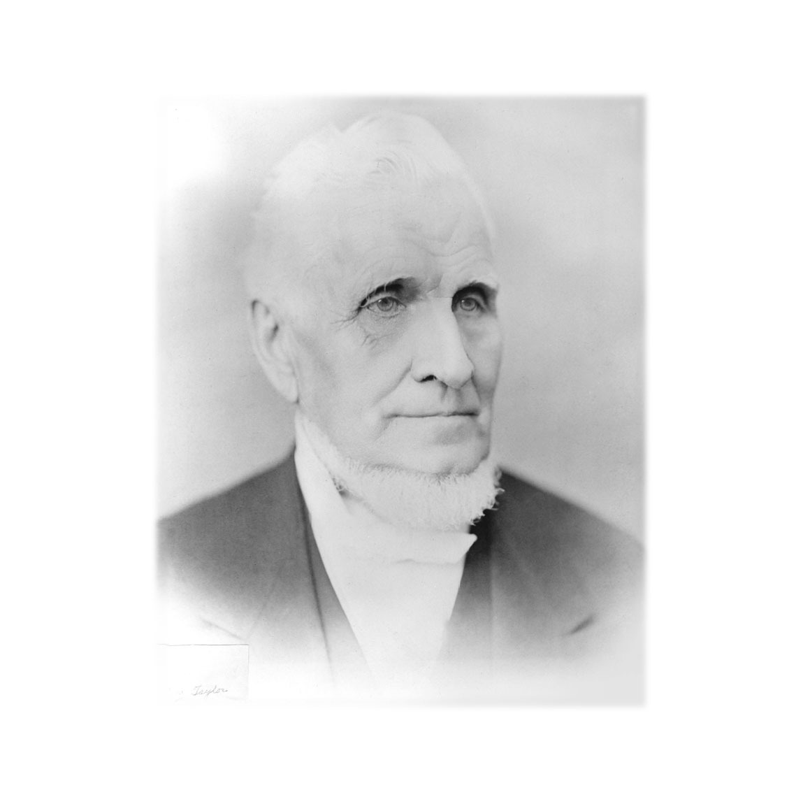 Foto van John Taylor in 1887, kort voor zijn dood.