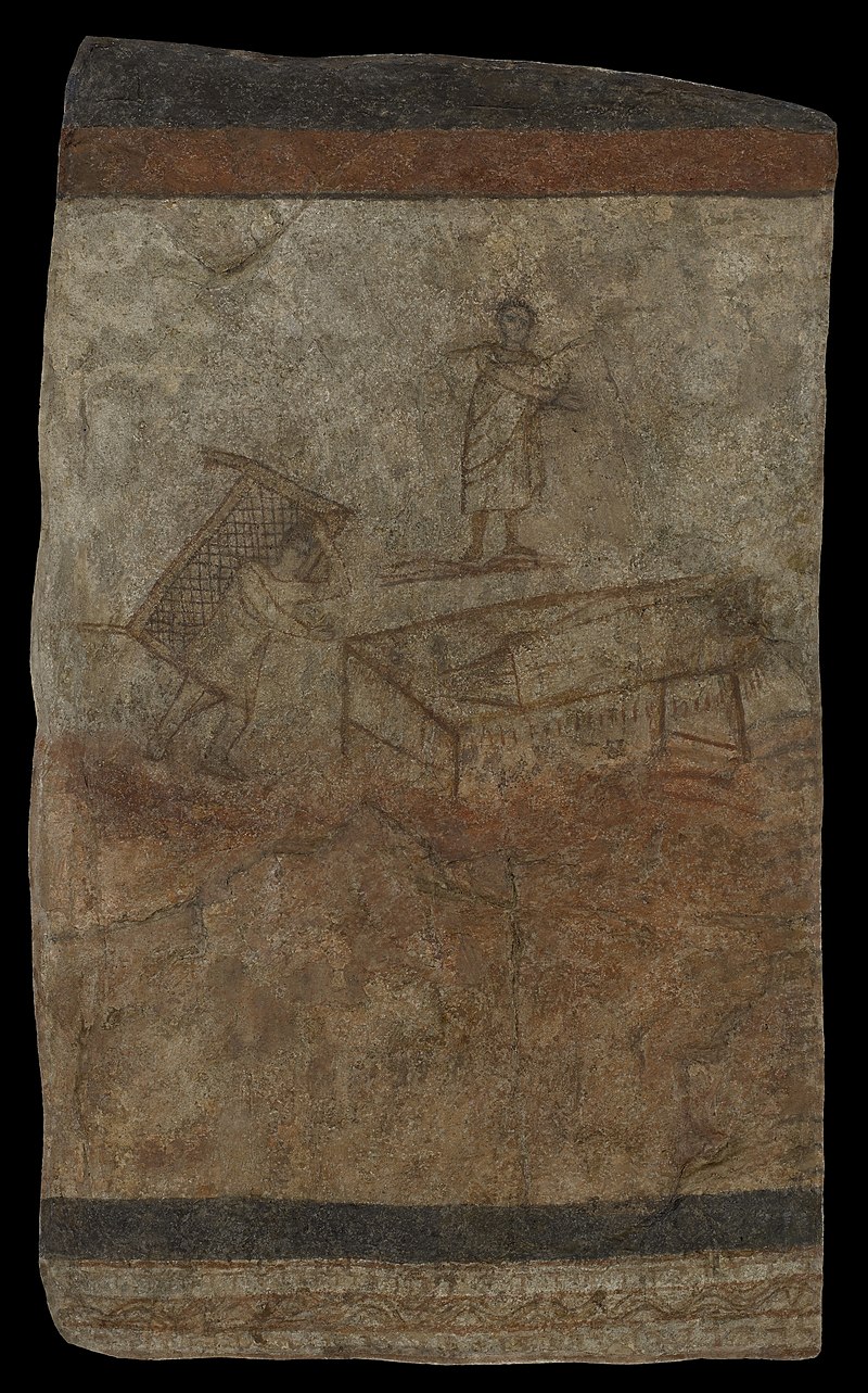 西暦235年ごろのしっくいに描かれた、イエスが中風の男性を癒やしている絵画。キリストの肖像として知られている中でも、最も初期のものの一つです。